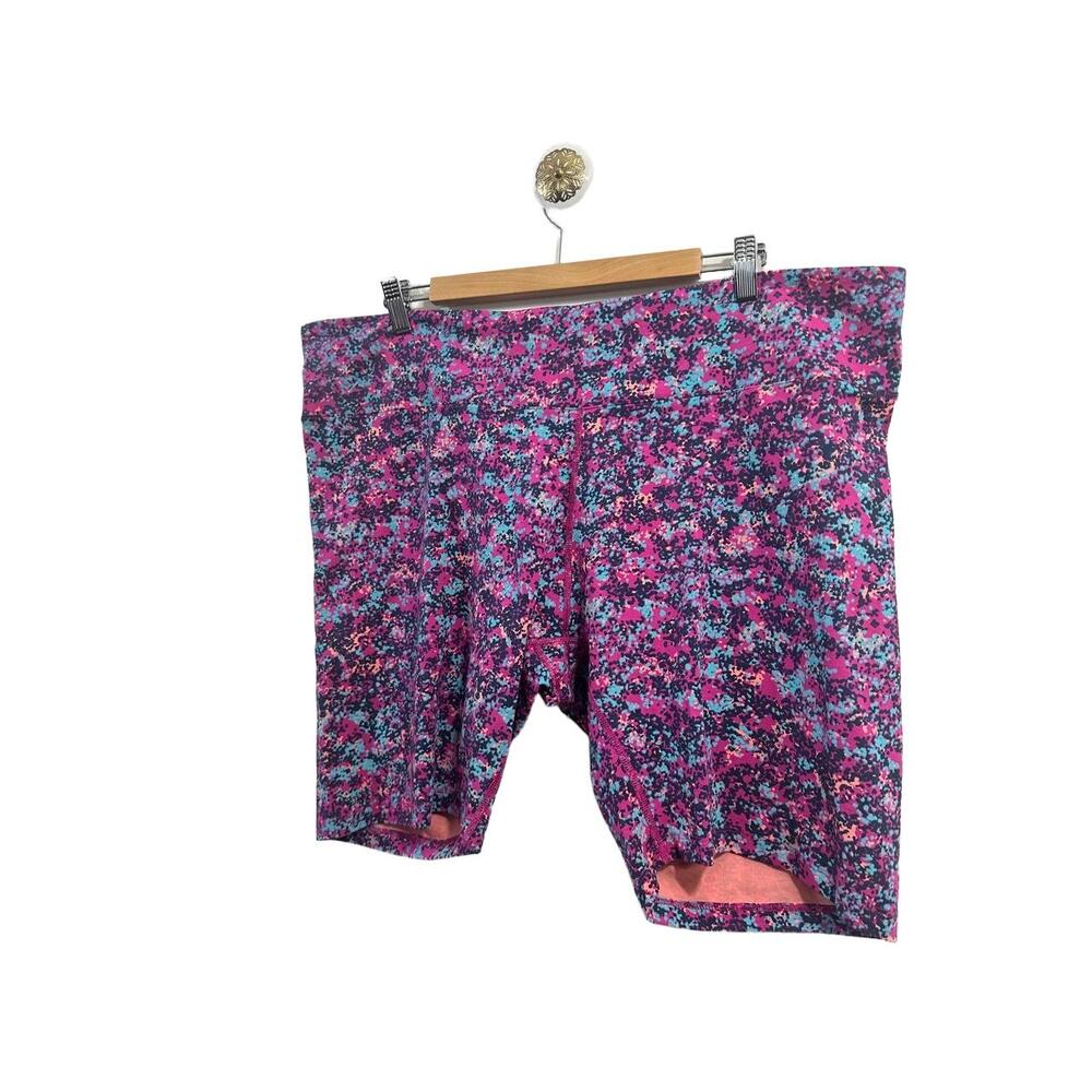 Columbia Shorts Womens Size 2X Fuchsia Floral Patterned KneeLength Multicolor